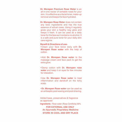 Dr. Morepen Pure & Natural Rose Water Spray