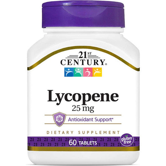 Lycopene Antioxidant Support Supplement 25 mg, 60 Tablets
