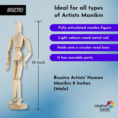 BRUSTRO Manikins (12 Inch Male & Female)