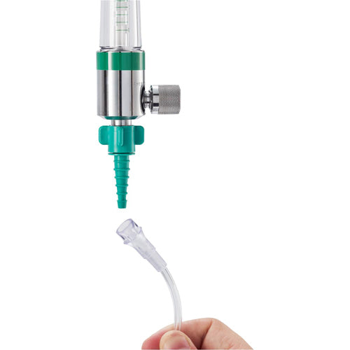 Nut and Nipple Universal Oxygen Adapter, Green Christmas Tree