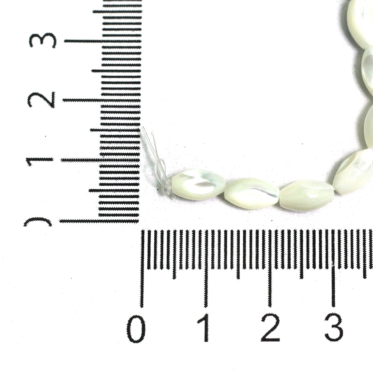 1 String, 9x6mm Off White Oval Mother Of Pearl Shell Beads