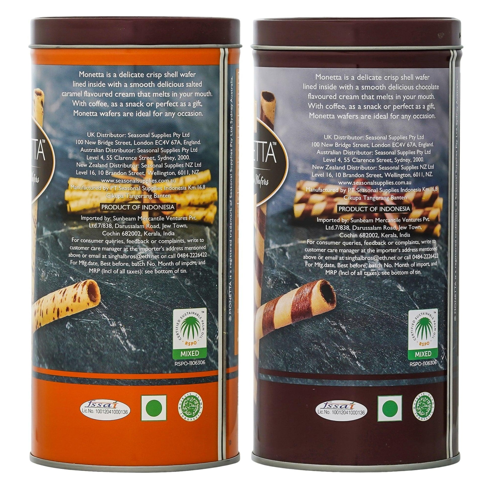 Salted Caramel, Chocolate Wafer Sticks Combo