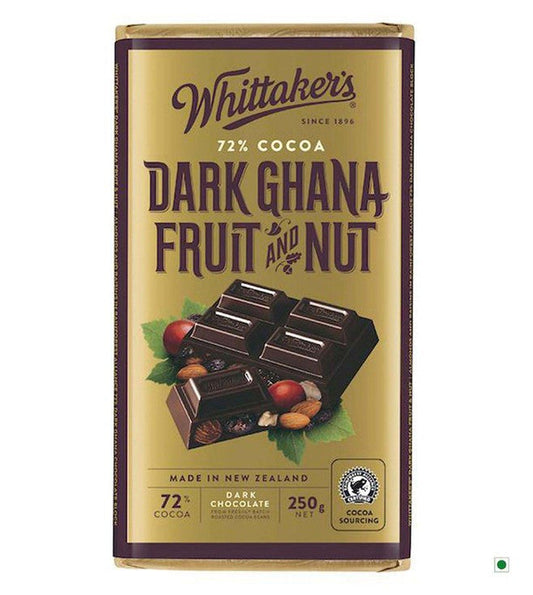 Dark Ghana Fruit & Nut 72% Cocoa Sharing Bar - 250 g