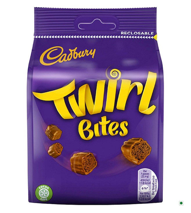 CADBURY Twirl Chocolate Milk Bites - 109 gm