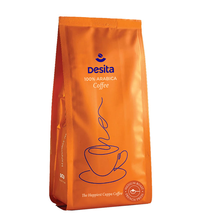 DESITA Medium Roast Ground Coffee For French Press - 250 g
