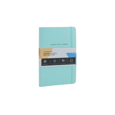 Mypaperclip Activity Journal, Featuring Monthly Habit Tracker, Monthly Affirmation Page And Fun Games & Puzzles - Plain-Activity_Journal_P-Mint
