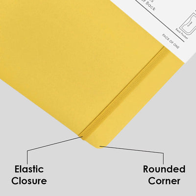 Mypaperclip Executive Series Notebook, A5 (148X 210Mm, 5.83 X 8.27 In.) Plain, Esx192A5-P Yellow