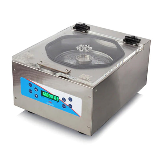 MX12 Micro-Combo Digital Centrifuge Spins Microhematocrit (PCV) and Microtubes 12-Place Rotor (1-2ml tubes), 12,000rpm, 110 v