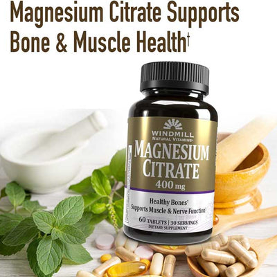 Magnesium Citrate 400 mg 60 Tablets