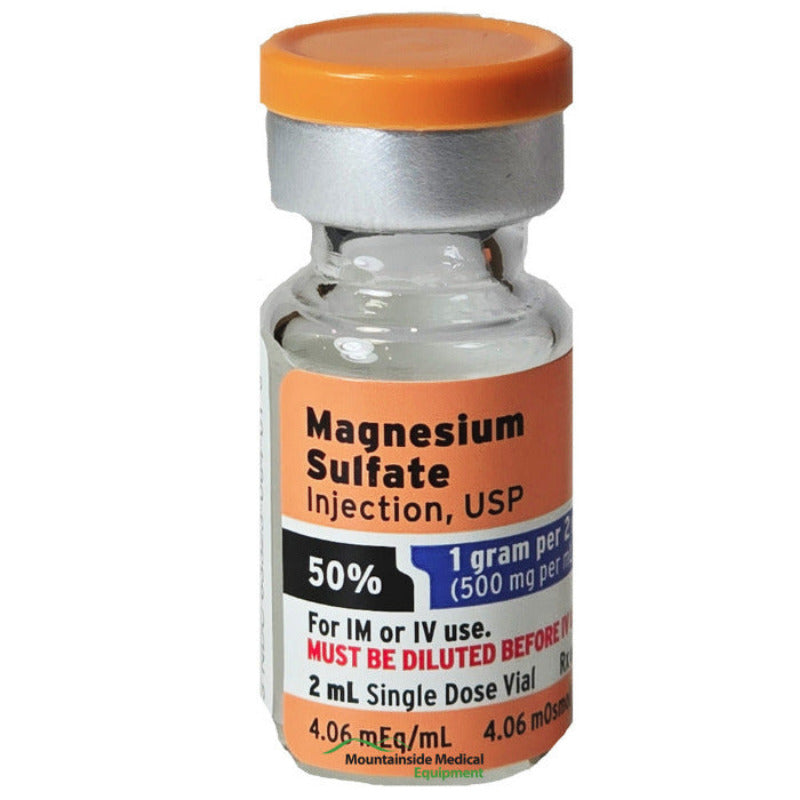 Magnesium Sulfate Injection 50%, 1 Gram Per 2 mL Single-Dose Vials (Rx ...
