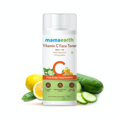 Mamaearth Vitamin C Face Toner with Vitamin C and Cucumber for Pore Tightening (200 ml)