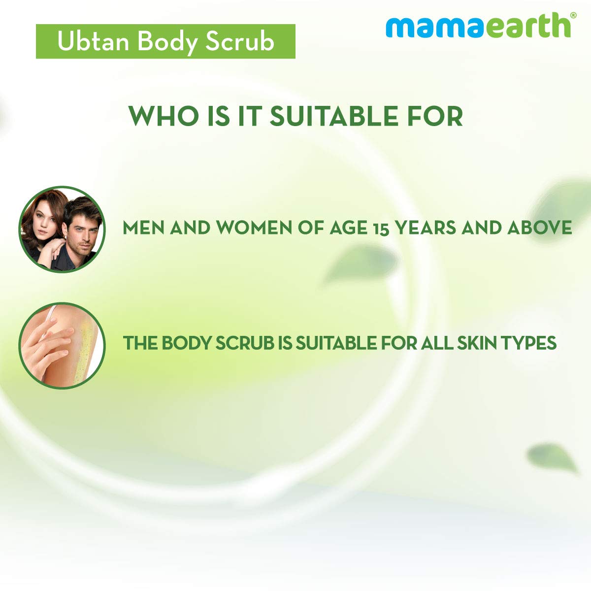 Mamaearth Ubtan Body Scrub with Turmeric and Saffron for Tan Removal (200 gm)