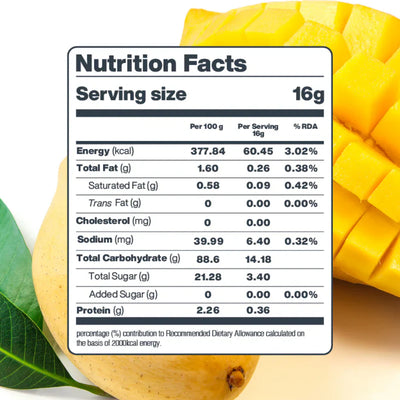 Moon Freeze Dried Mango Cubes | 32 gms