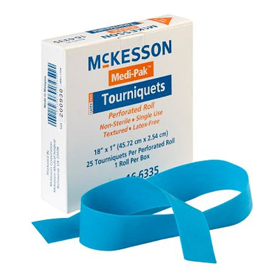Tourniquet Strap Rolled and Banded 18 Inch Length 25/Box