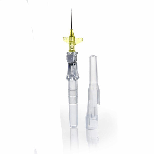 Peripheral IV Catheter 24 Gauge x 3/4" Prevent with Button Retracting Safety Needle 50/Box