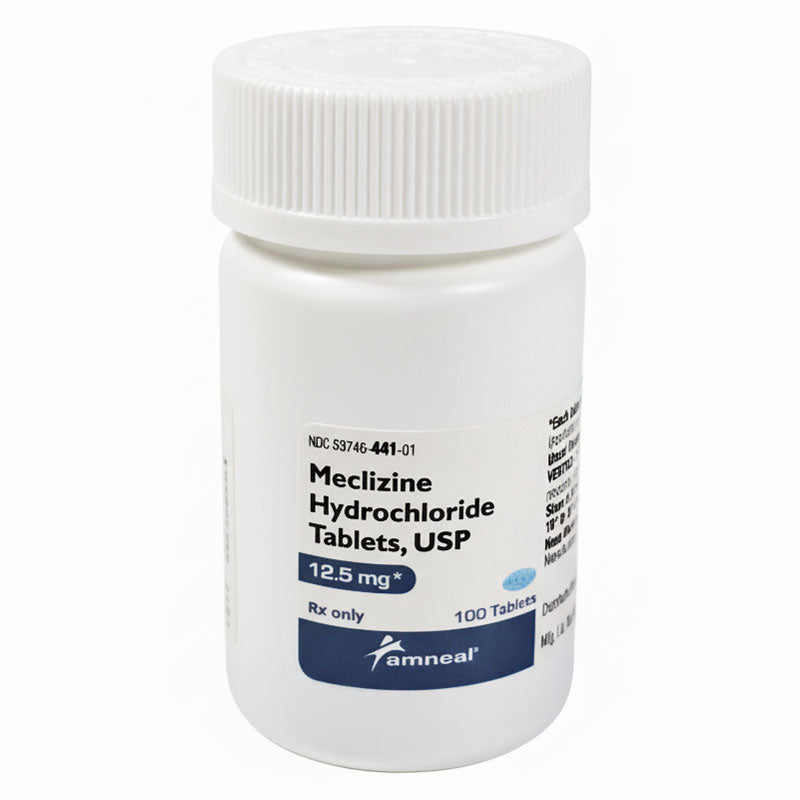 Meclizine Hydrochloride Tablets 12.5 mg by Amneal 100 Count (RX)