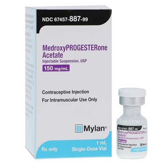 Medroxyprogesterone Acetate Injection 150 mg/mL by Mylan (Rx)