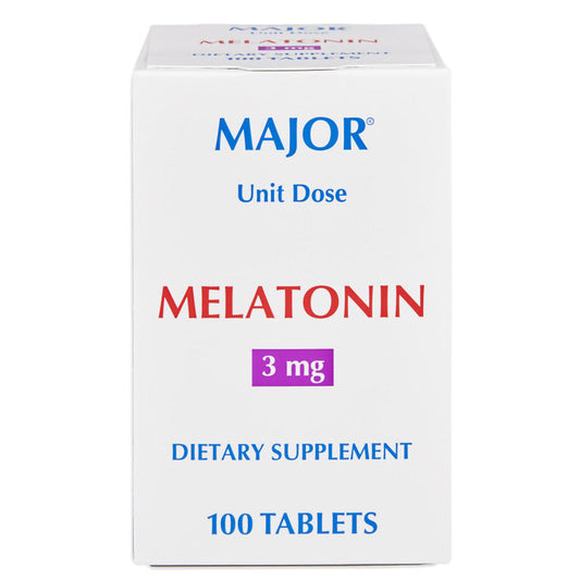 Melatonin 3 mg Unit Dose Tablets (10 Packs of 10) 100 Count