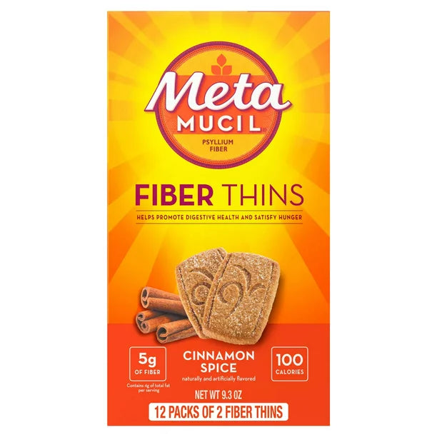 Metamucil Fiber Multigrain Wafers, Cinnamon Spice