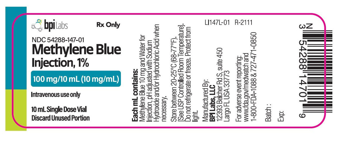 Methylene Blue Injection 1% Single-Dose Vial 10 mL