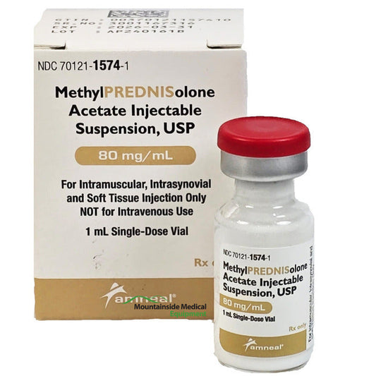 Methylprednisolone Acetate Injection 80 mg/1 mL Single-dose Vial (Rx)