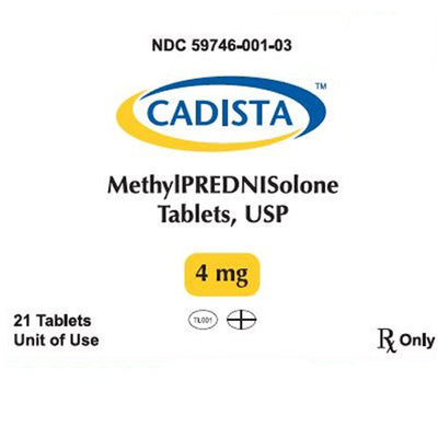 Methylprednisolone Tablets 4 mg 21 Count (Rx)