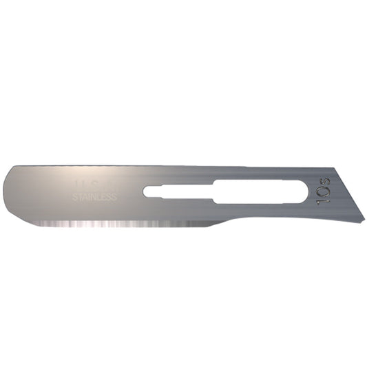 Microblading Dermaplane Blades AccuThrive Coated Stainless Steel No. 10S Sterile Individually Wrapped, 100/box