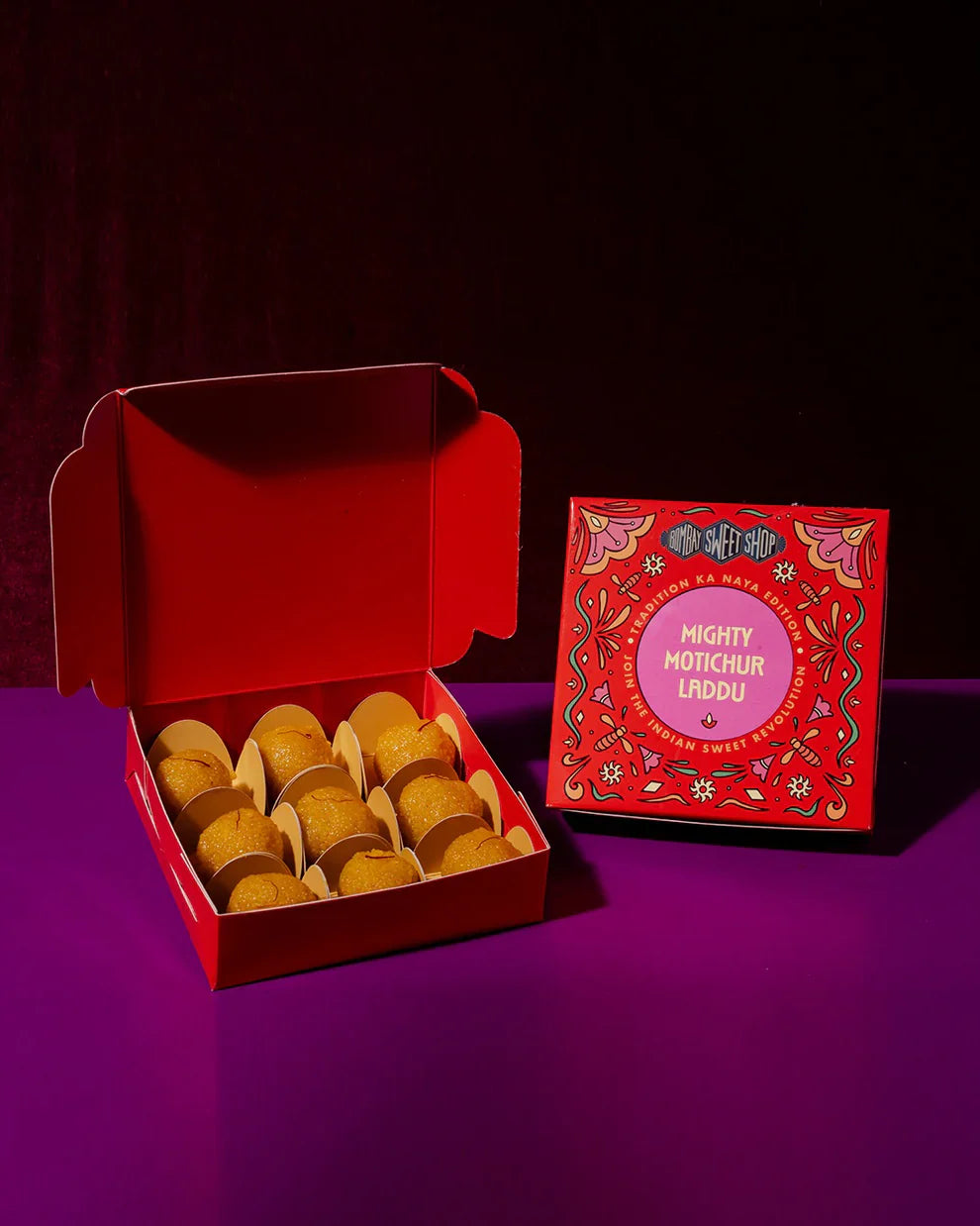 Bombay Sweet Shop Mighty Motichur Laddu - Box of 9