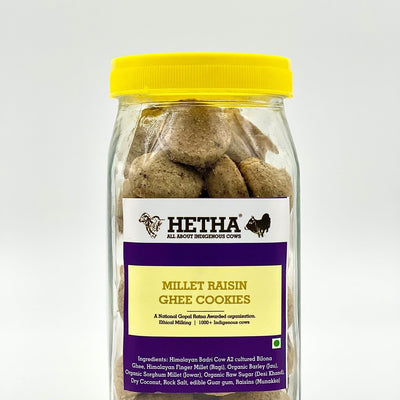 Hetha Millet Raisin (Munakka) Cookies with Ghee