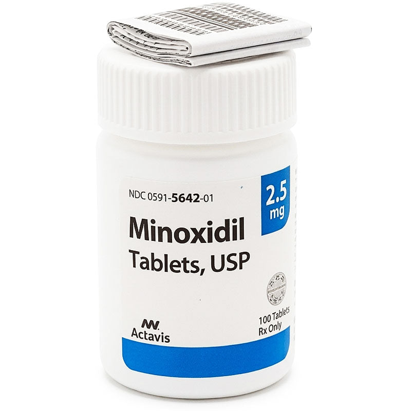 Minoxidil Tablets 2.5 mg by Actavis 100 Count (Rx)
