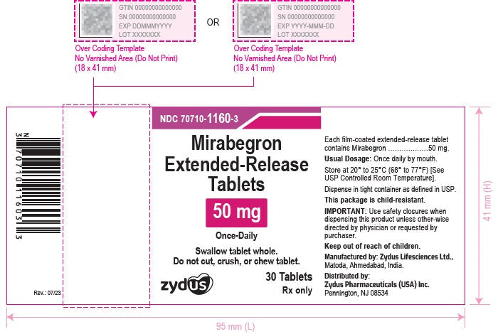 Mirabegron Extended-Release Tablets 50 mg (30 Count) RX
