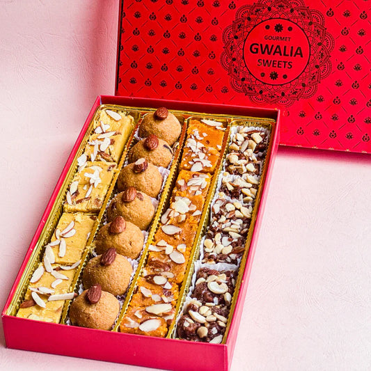 Gwalia Sweets Mix Ghee Sweets Box - 500 gms