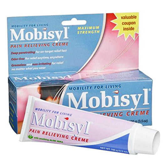 Mobisyl Pain Relieving Creme with Trolamine salicylate 10%,  3.5 oz