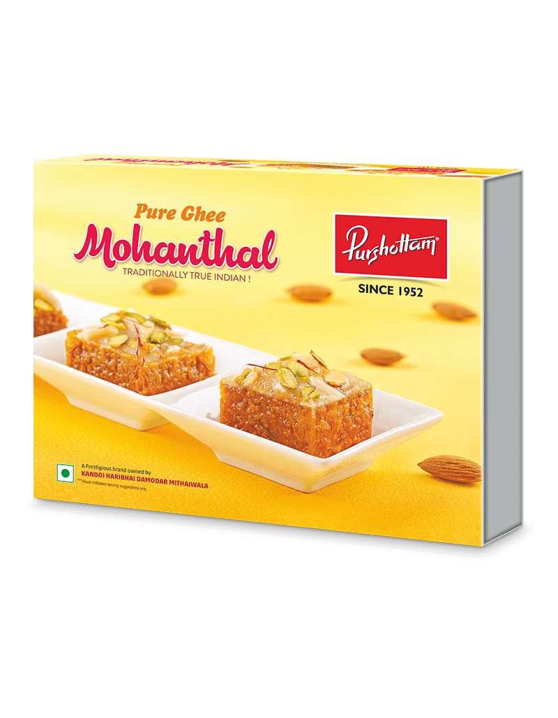Purshottam Sweets Kesar Mohanthal - 500 gms