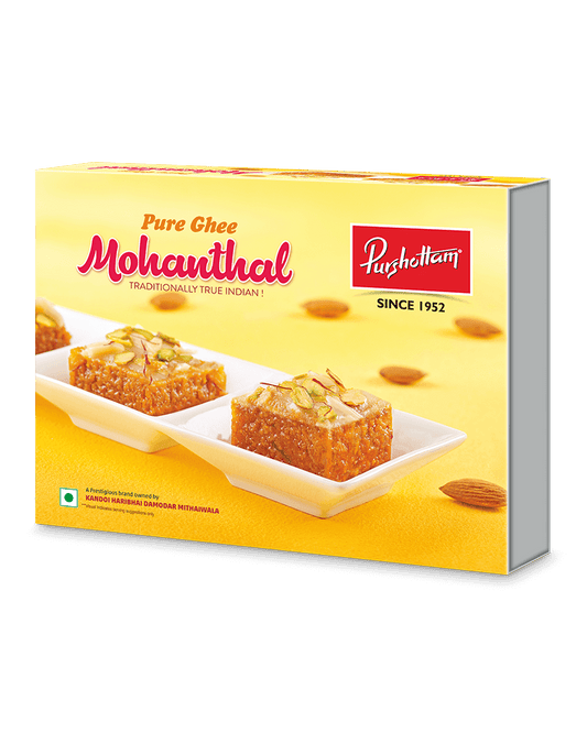 Purshottam Sweets Kesar Mohanthal - 500 gms