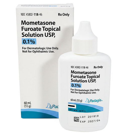 Mometasone Furoate Topical Solution 0.1% 60 mL (RX)
