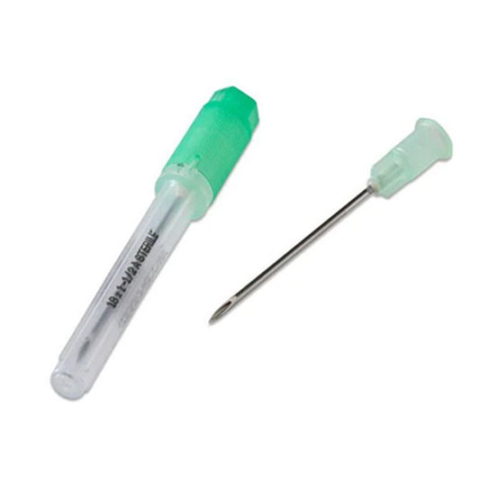 Monoject Hypodermic Needles without Safety 18 Gauge 1 1/2" Inch, 100/Box