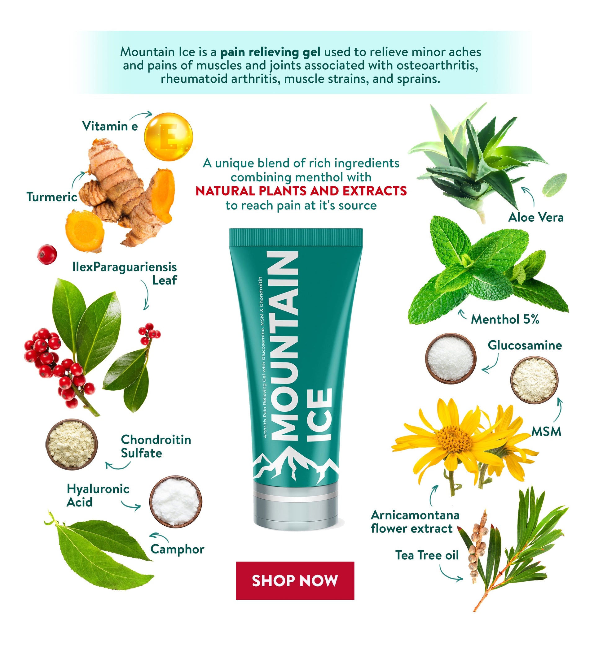 Arthritis, Joint & Nerve Pain Relief Gel  with Natural Ingredients- Sample Pack