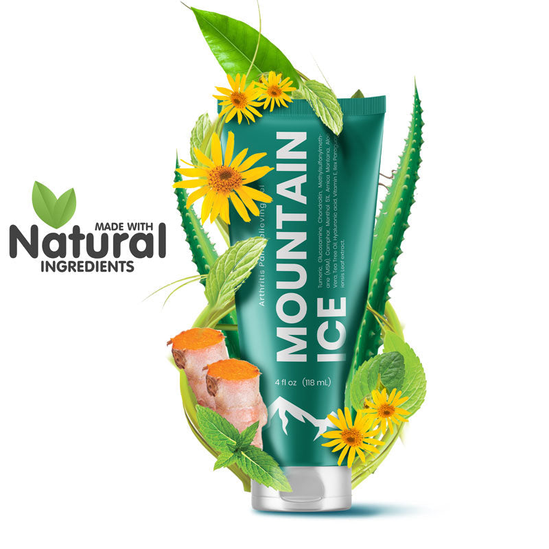 Arthritis, Joint & Nerve Pain Relief Gel with Turmeric, Arnica, Glucosamine, Tea Tree Oil, Campor, Hyaluronic Acid, Vitamin E & Aloe Vera