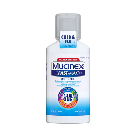 Mucinex Fast-Max Cold & Flu Relief Liquid 6 fl oz