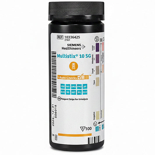 Multistix 10 SG Urine Reagent Strips by Siemens 2161 (100/bottle)