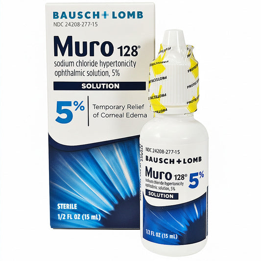 Muro 128 Eye Drops Sodium Chloride Hypertonicity Ophthalmic Solution Drops 5%