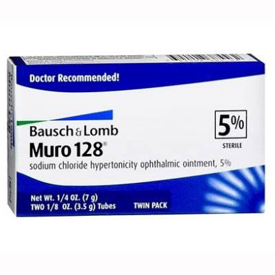 Muro 128 Sodium Chloride Ophthalmic Ointment 5% (Twin Pack)