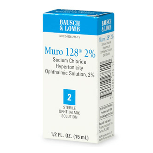 Muro 128 Sodium Chloride Ophthalmic Eye Drops Solution 2%