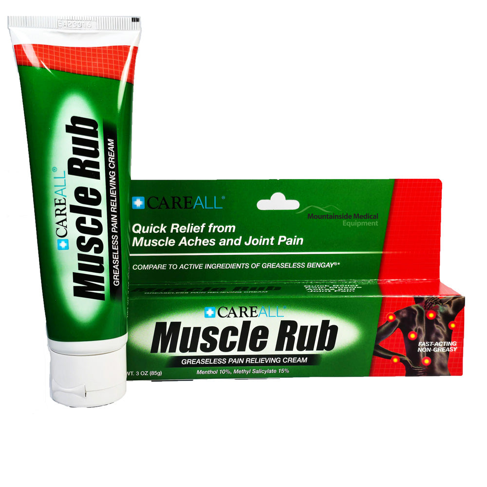 Muscle Rub Pain Relieving Cream, Greaseless Formula, Menthol 10%, Methyl Salicylate 15%