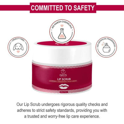 7 Days Organic Beetroot Lightening Balm for Dark, Chapped & Pigmented Lips Scrub