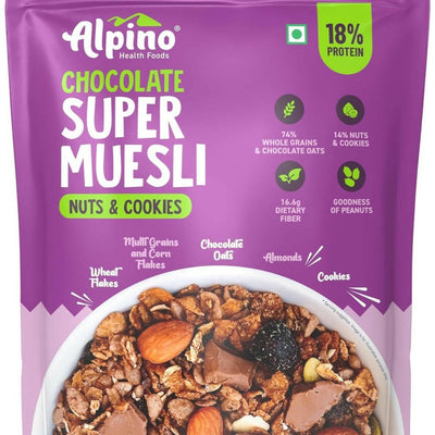 Alpino Chocolate Super Muesli Nuts & Cookies