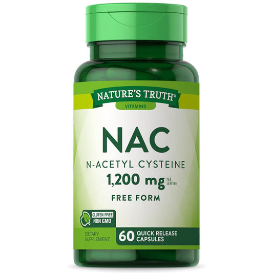 NAC N-Acetyl Cysteine 1200 mg by Nature's Truth, 60 Count