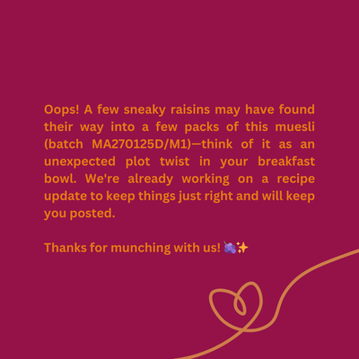 No Added Sugar Muesli 400g