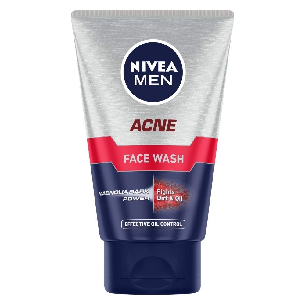 Nivea Men Acne Face Wash for Oily & Acne Prone Skin, with Magnolia Bark Power